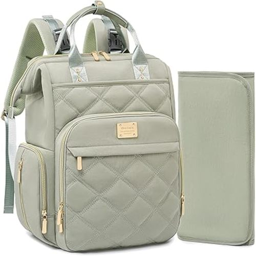 Weitars Diaper Bag Backpack Travel Diaper Backpack, Large Baby Diaper Bag with Changing Pad Baby Bag for Boys Girls (Green)