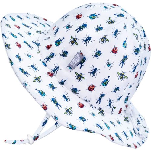 JAN & JUL Breathable Cotton Sun Hat with 50+ UPF Protection for Toddler Boys - Bugs