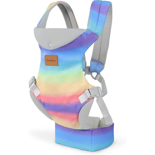 Baby Carrier Newborn to Toddler, Ergonomic Adjustable Toddler Carriers for 7-65 Lbs, Cozy Lightweight Infant Carrier with Neck Support, Baby Holder Carrier with Lumbar Support for Mom Dad