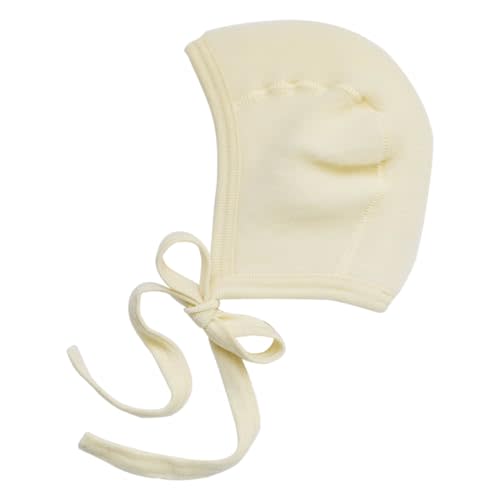 Newborn Baby Bonnet: Infant Ear Protection Hat Pilot Cap, 0-6 Months, Organic Merino Wool Fleece