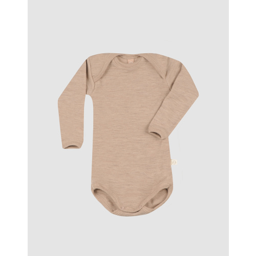 Baby merino wool long sleeve bodysuit