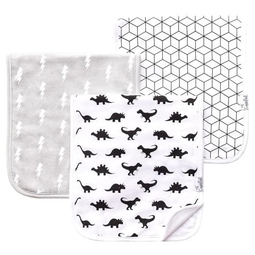 Copper Pearl Premium Baby Burp Cloths - 3-Pack Large Cotton Burp Cloths, Extra Soft Spit Up Rags with 3 Absorbent Layers, Perfect for Baby Boy Gifts (21" x 10" Size, Wild Set)