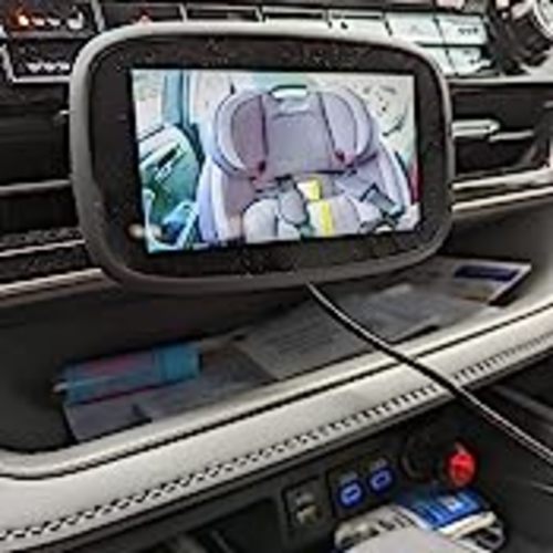 1080P Baby Car Mirror, Shybaby 4.3'' Baby Car Camera Monitor 170° Wide View, HD Night Vision Function and Reusable Sucker Bracket, Safety Rear Facing Car Set Camera Infants Kids Toddlers Black