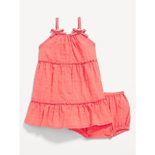 Tiered Ruffle-Trim Sundress and Shorts Set for Baby