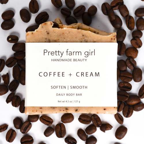 Coffee + Cream Handmade Tallow and Goat Milk Soap Bar