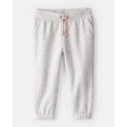 Baby Girl Cotton Joggers - Grey - Carter's | Carter's
