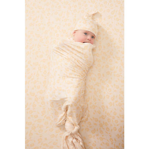 Buttercup Swaddle + Hat Set