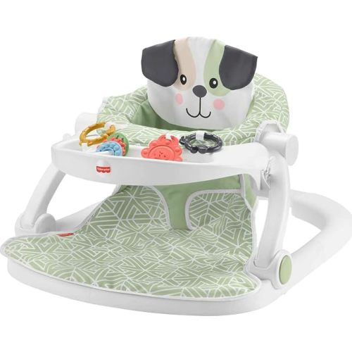 Fisher-Price Sit-Me-Up Floor Seat with Snack Tray, Puppy Perfection