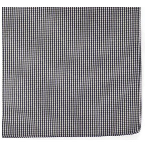 Gingham Crib Sheet - Indigo
