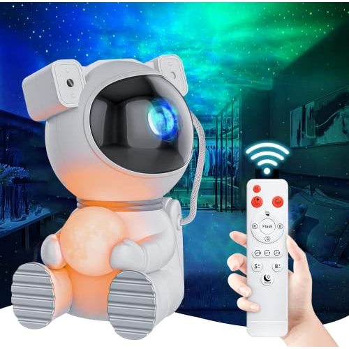 Star Projector Galaxy Night Light - Astronaut Space Projector2.0, Starry Nebula Ceiling LED Lamp with Timer and Remote, Kids Room Decor Aesthetic, Best Gifts for Children and Adults
