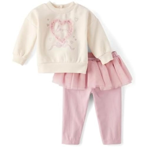 The Children's Place baby-girls And Newborn Long Sleeve Sweater and Pants, 2 Piece Playwear Set