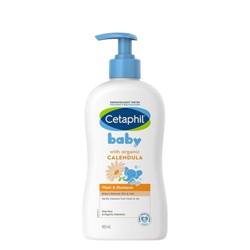 Cetaphil Baby Wash & Shampoo ,Tear Free, Paraben, Colorant and Mineral Oil Free, 13.5 Fl. Oz (Packaging May Vary)