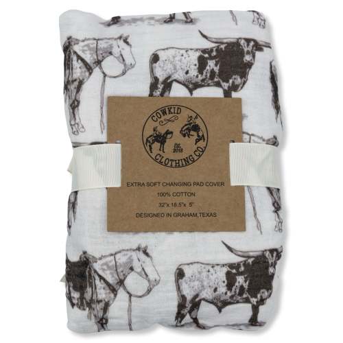 High Plains Bamboo Muslin Changing Pad Cover