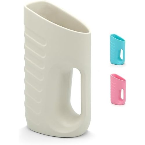 Babylush Baby Bath Rinse Cup & Rinser – 1000ml Soft EVA, 0.3lb Lightweight, BPA-Free Bath Water Pourer, Baby Bath Pitcher, Shower Cup for Kids (Grey)
