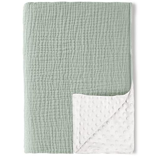 Konssy Soft Muslin Baby Blanket for Unisex Boys & Girls, 30 x 40 Inch