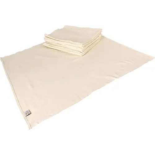 OsoCozy Unbleached Birdseye Flat Cloth Diapers (1 Dozen) - 27.5 x 30.5 Inches, One-Layer Flat Cloth Baby Nappies Made of Soft, Durable 100% Birdseye Weave Cotton