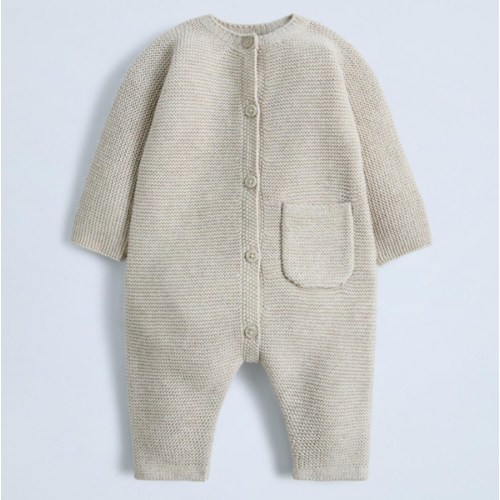 GARTER STITCH JUMPSUIT - Sand / Marl | ZARA United States