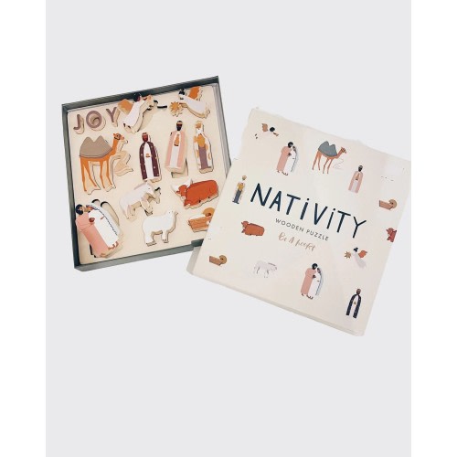 Be A Heart - JOY Wooden Nativity Set & Puzzle