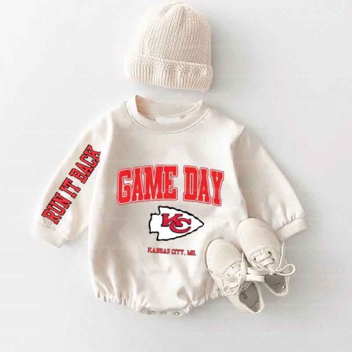 Baby Game Day Romper and Adult Sweatshirt