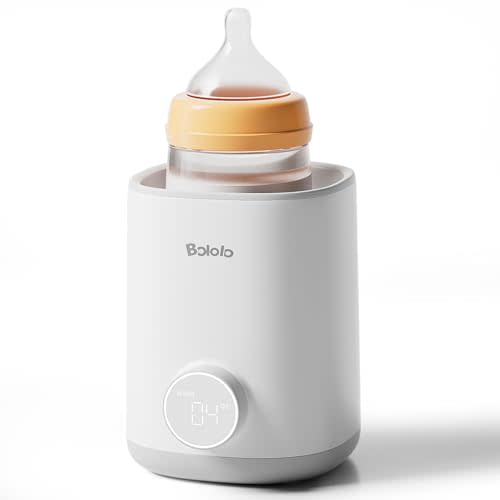 BOLOLO Consistent Baby Bottle Warmer -Never Overheat- Fast & Even Heat for Breastmilk & Formula, Accurate Temp Control with Smart Chip, Easy to Use, BPA Free, Night Light, Milk Warmer for All Bottles
