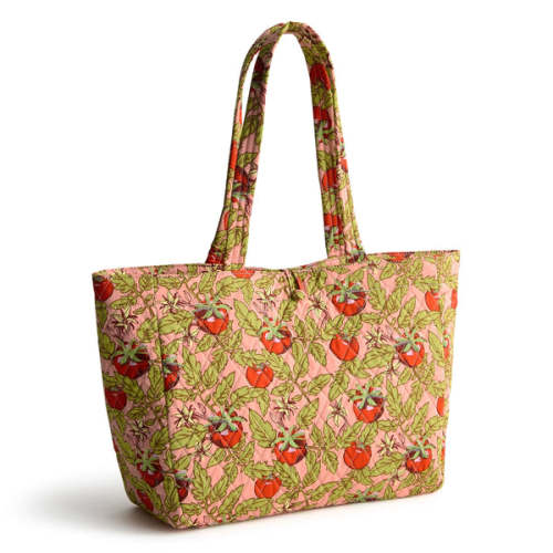 Small Hathaway Tote Bag - Tomato Vines