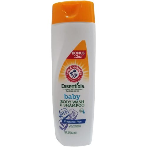 Arm & Hammer Essentials Baby Body Wash & Shampoo (Fragrance-Free)