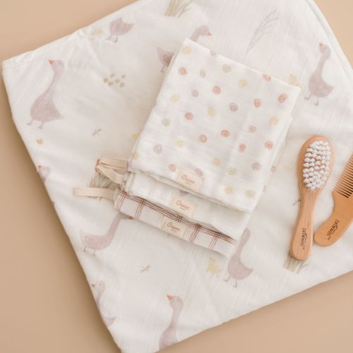 Charlie Goose Baby Towel and Washcloth Set | Crane Baby