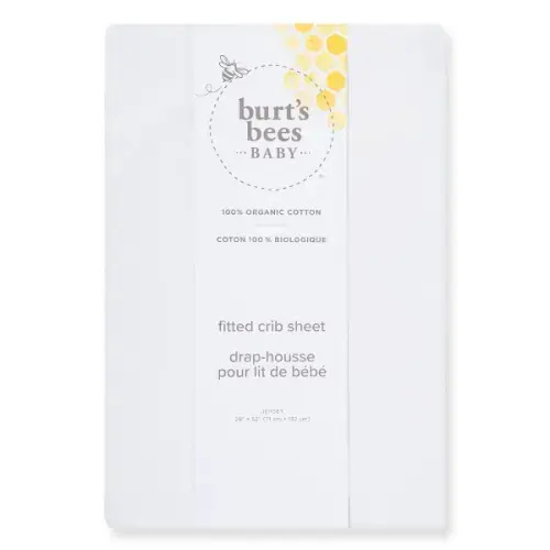 Solid Organic Cotton BEESNUG® Fitted Crib Sheet