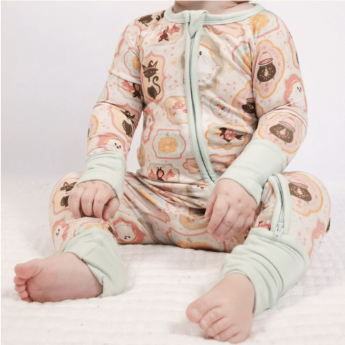 Convertible Zipper Romper - Spooky Sweet – Bird’s Nest Baby