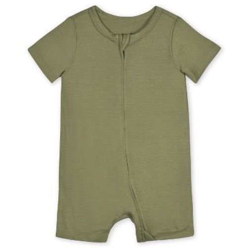 Gerber Buttery-soft Snug Fit Short Sleeve Romper - Construction - 12 Months