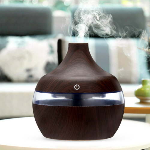 Clearance！EQWLJWE Aroma Essential Oil Diffuser, 300ml Ultrasonic Cool Mist Humidifier , Modern Style, Quiet, 7-color LED Light, Child & Pet Safe Humidifier for Home,Yoga,Office,Spa,Bedroom,Baby Room