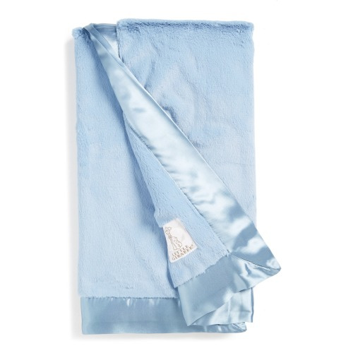 Little Giraffe Luxe Baby Blanket, Cornflower