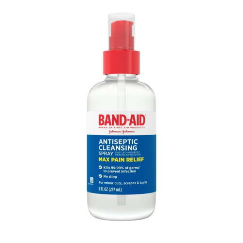 Band-Aid Brand Pain Relieving Antiseptic Cleansing Spray, 8 fl. oz