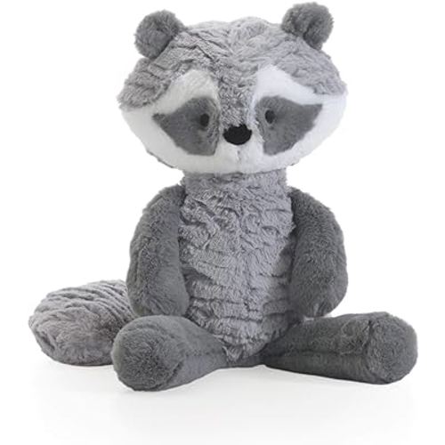 Lambs & Ivy Little Woodland Raccoon Plush,Suki, Gray