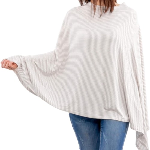 WeeSprout Nursing/Feeding Cover for Breastfeeding, Soft & Breathable Poncho, Neck Insert for Hands-Free View, Machine Washable & Dryer Safe Cover Up : Baby