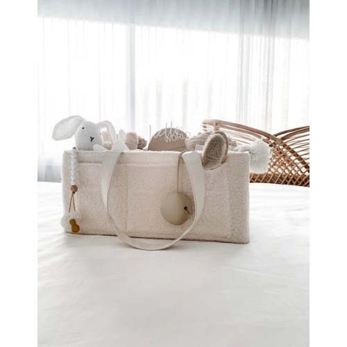 Nappy Caddy Organiser - Teddy | Bone Handles