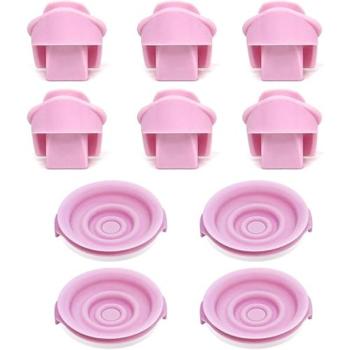 6 Pack Duckbill Valves & 4 Pack Silicone Diaphragm Compatible with Elvie Wearable Breast Pump, Pump Seals, Replacement Parts, Pump Accessories, Not Original Elvie Breast Pump Parts
