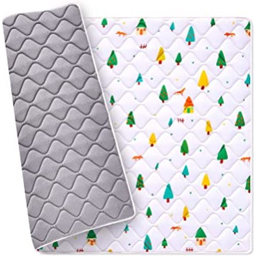 Premium Foam Baby Play Mat 50" X 50", Thick One-Piece Crawling, Odorless Floor Mat, Non-Slip Cushioned Baby Playmat for Infants,Babies,Toddlers. Machine Washable for Easy Care.