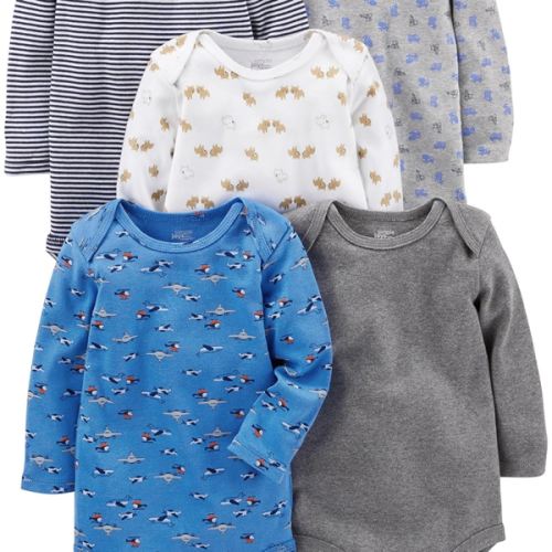 Simple Joys by Carter's Unisex Babies' Long-Sleeve Bodysuit
