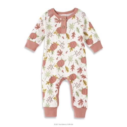 Fall Harvest Henley Bamboo Romper – August + Willow