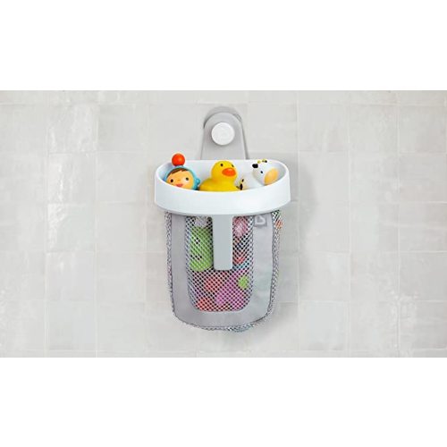 Munchkin® Super Scoop™ Hanging Bath Toy Storage with Quick Drying Mesh, Grey