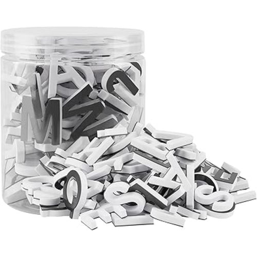 Decorative Magnetic EVA Alphabet Letters for Refrigerator/White Board (117pcs Letters White)