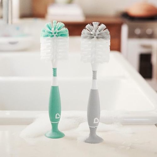 Munchkin® Bristle™ Bottle Brush, Sage - Sage and White