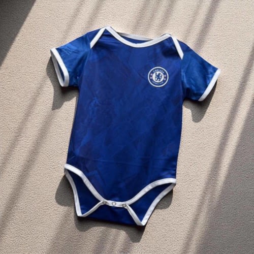 Personalized CS Blue Home Babysuit
