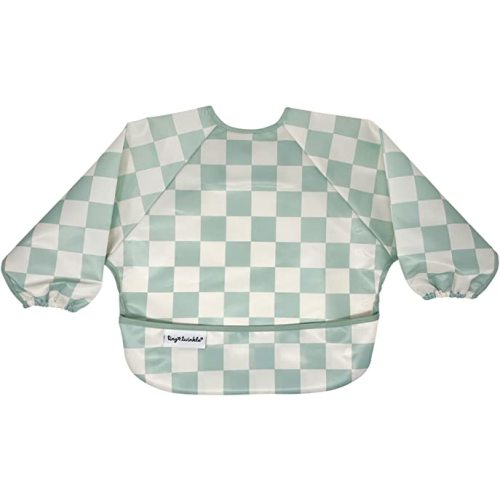 Tiny Twinkle Mess Proof Baby Bib, Full Sleeve Bib Outfit, Waterproof Bib for Toddlers, Machine Washable, Tug Proof Closure