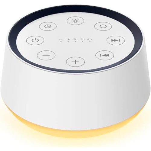 Brown Noise Sound Machine with 30 Soothing Sounds 12 Colors Night Light White Noise Machine for Adults Baby Kids Sleep Machines Memory Function 36 Volume Levels 5 Timers for Home Office Travel