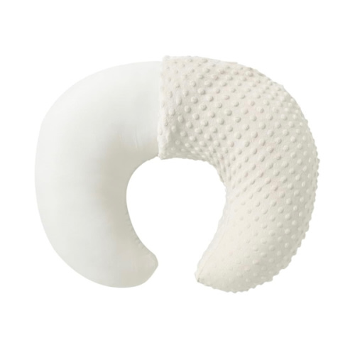 Nursing Pillow and Positioner with Cover for Breastfeeding and Bottle Feeding, Propping Baby, Tummy Time, Baby Sitting Support, Awake-Time Support (Beige, 22" x 17.7" x 5.9")