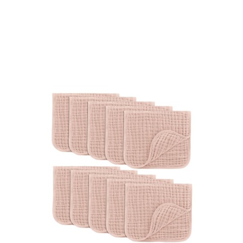 Muslin Burp Cloths - Pack of 10