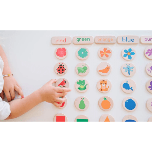 Bannor Toys Wooden Tile Sorting Game