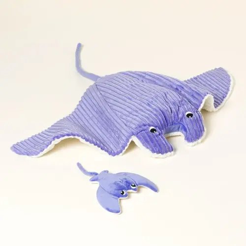 Purple Manta Ray & Baby